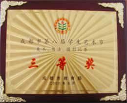 我校榮獲成都市第八屆學(xué)生藝術(shù)節(jié)美術(shù)、書法比賽三等獎(jiǎng)