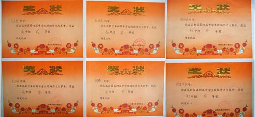  美視學(xué)子在高新區(qū)第四屆中學(xué)生現(xiàn)場(chǎng)作文大賽中獲得優(yōu)異成績(jī) 