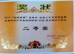  ?；@球隊在2010“運動成都”籃球年-后備人才系列選拔賽成都市青少年籃球錦標(biāo) 