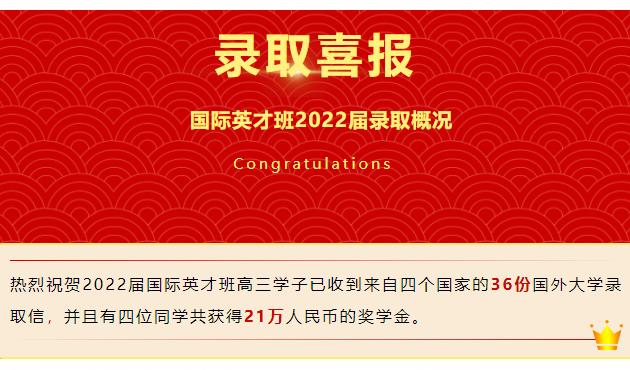 多地開花！一大波offer向我校2022屆國際英